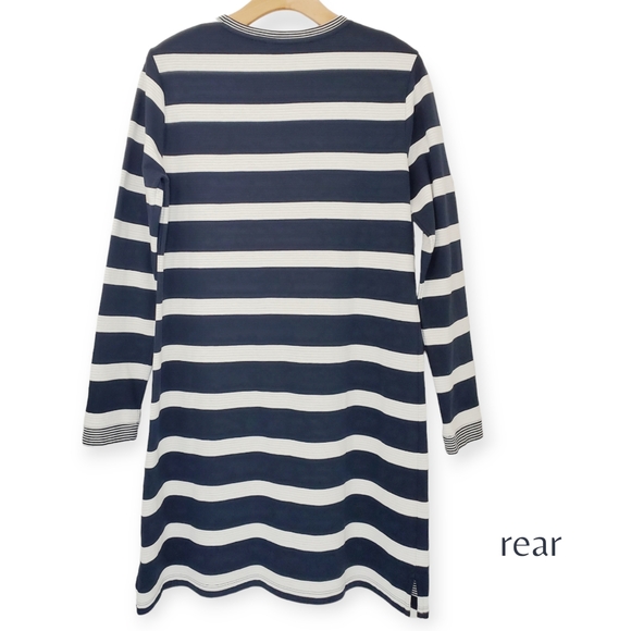 Brooks and Brother's Womens LongsleeveStriped Dress size MED - Picture 2 of 6